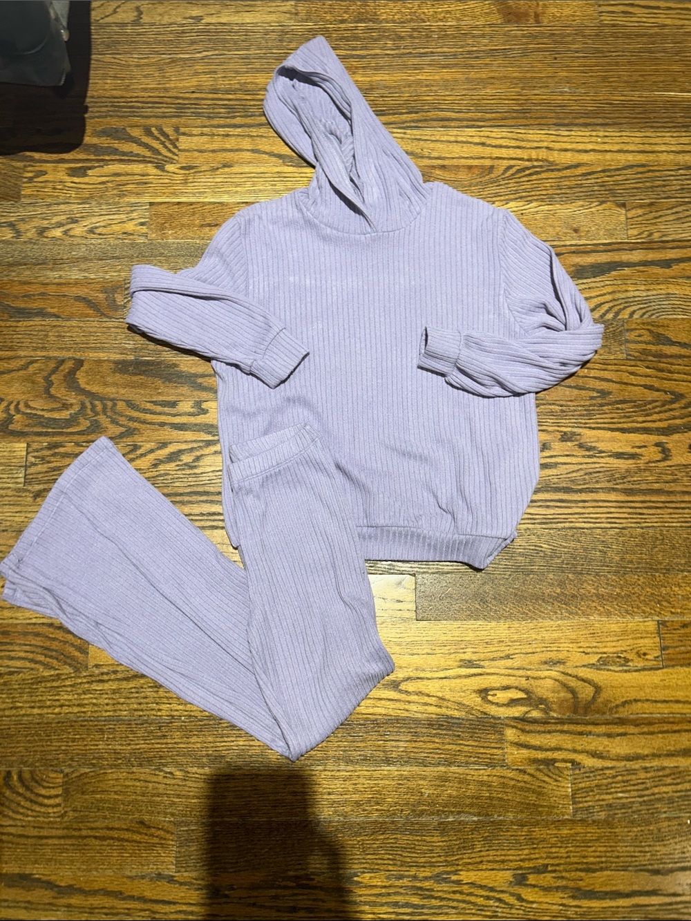 H&M Lavender Ribbed Hoodie and Pants Set - Picture 10 of 10